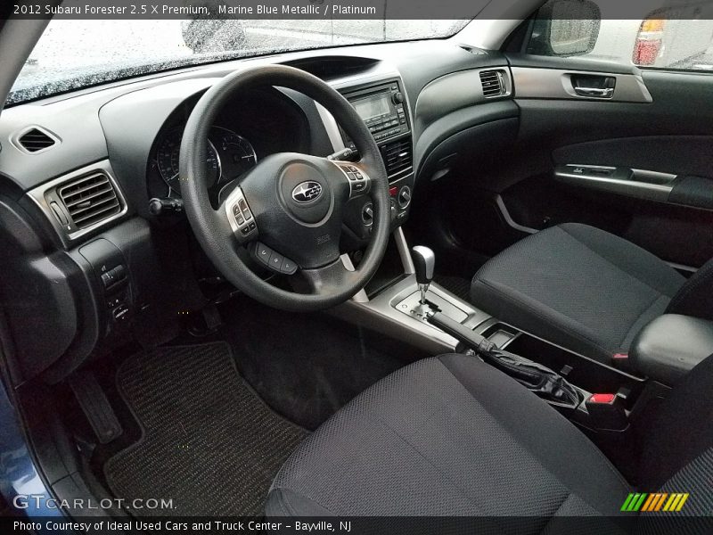 Marine Blue Metallic / Platinum 2012 Subaru Forester 2.5 X Premium