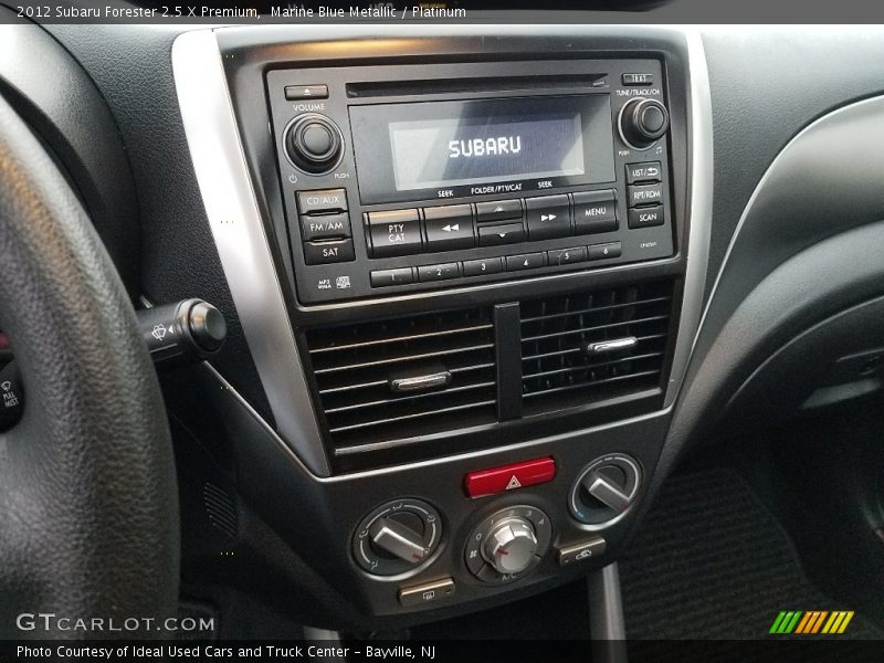 Marine Blue Metallic / Platinum 2012 Subaru Forester 2.5 X Premium