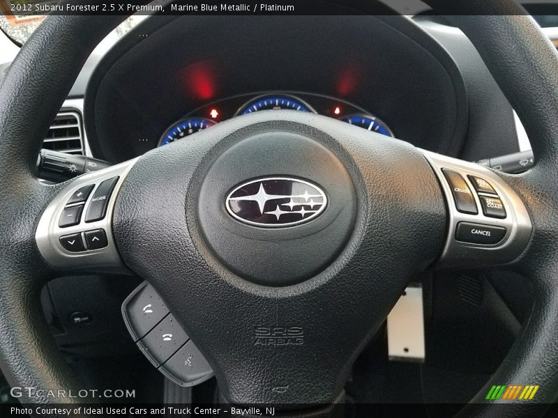 Marine Blue Metallic / Platinum 2012 Subaru Forester 2.5 X Premium