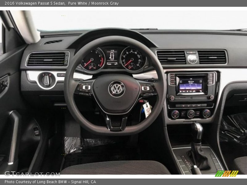 Pure White / Moonrock Gray 2016 Volkswagen Passat S Sedan