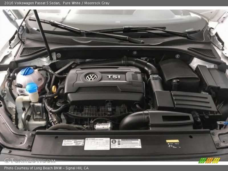 Pure White / Moonrock Gray 2016 Volkswagen Passat S Sedan