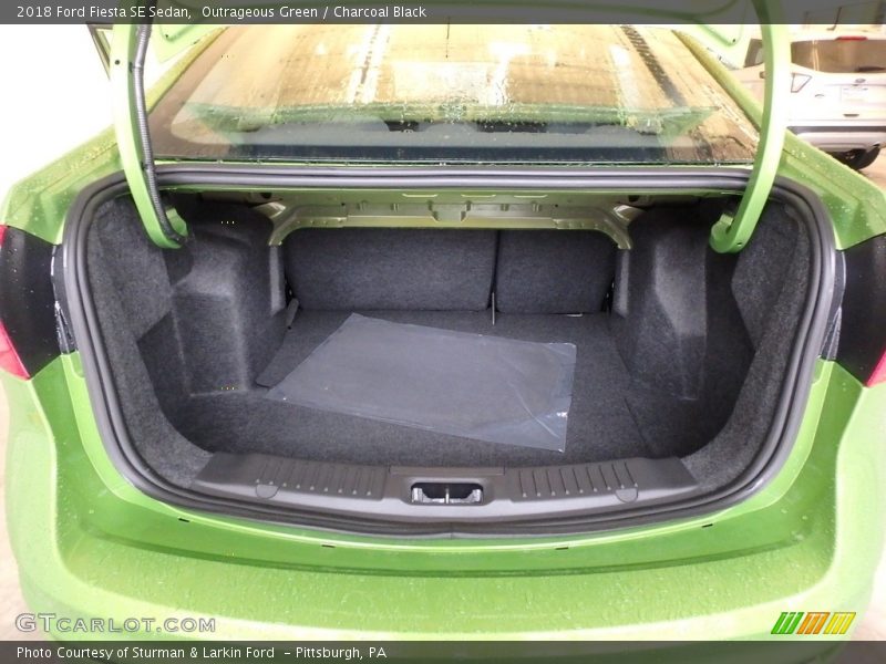 Outrageous Green / Charcoal Black 2018 Ford Fiesta SE Sedan