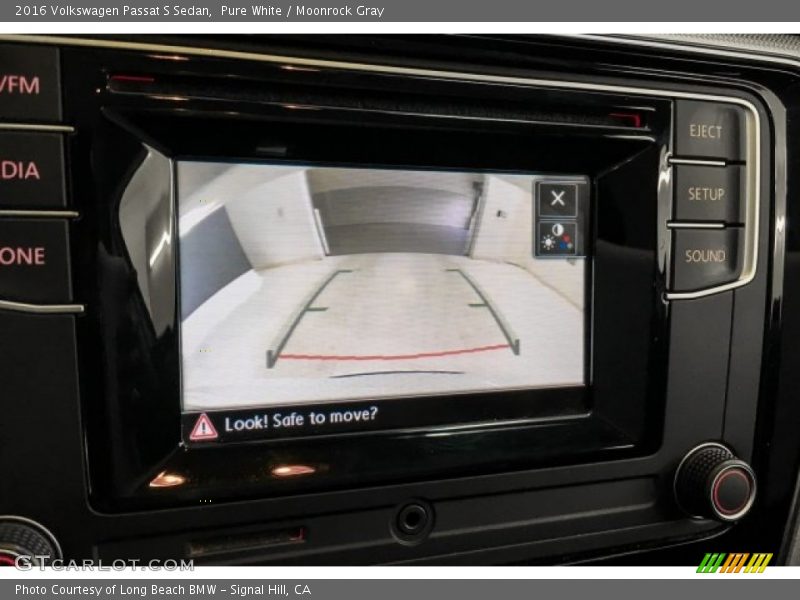 Pure White / Moonrock Gray 2016 Volkswagen Passat S Sedan