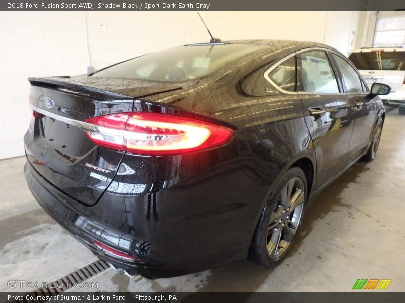 Shadow Black / Sport Dark Earth Gray 2018 Ford Fusion Sport AWD
