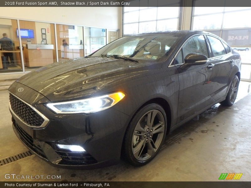 Shadow Black / Sport Dark Earth Gray 2018 Ford Fusion Sport AWD