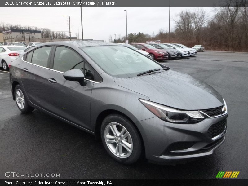 Satin Steel Gray Metallic / Jet Black 2018 Chevrolet Cruze LT