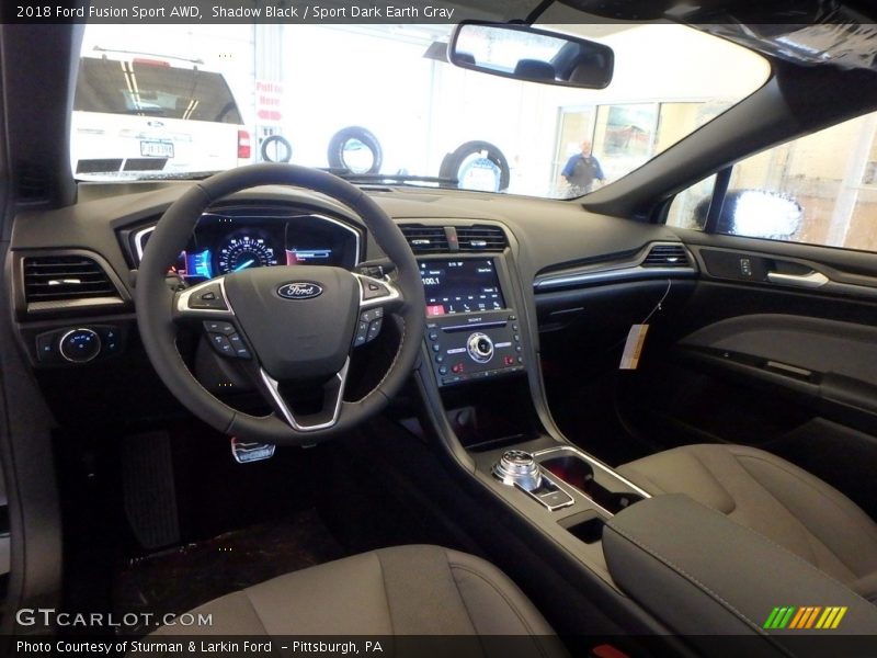 Shadow Black / Sport Dark Earth Gray 2018 Ford Fusion Sport AWD