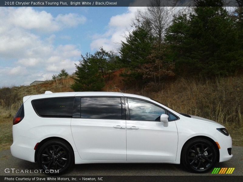 Bright White / Black/Diesel 2018 Chrysler Pacifica Touring Plus