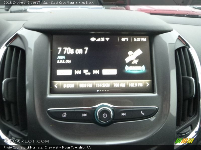 Satin Steel Gray Metallic / Jet Black 2018 Chevrolet Cruze LT