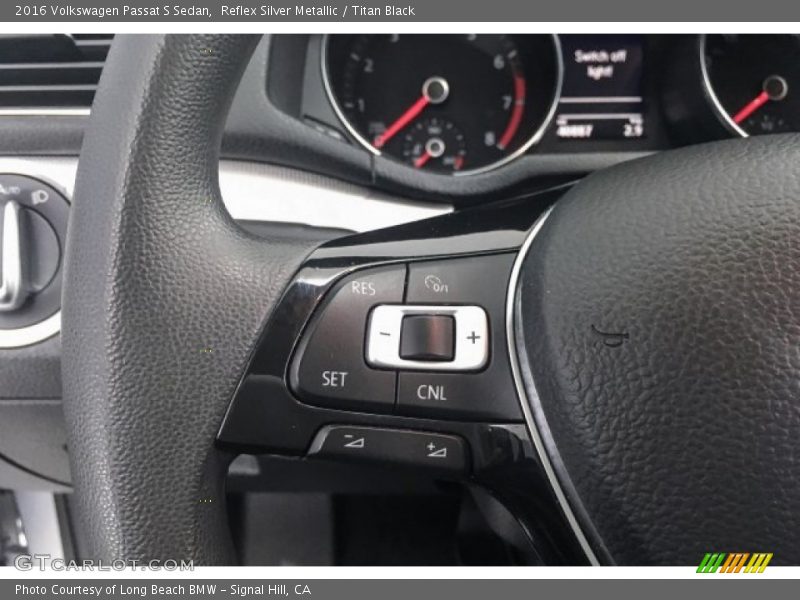 Reflex Silver Metallic / Titan Black 2016 Volkswagen Passat S Sedan