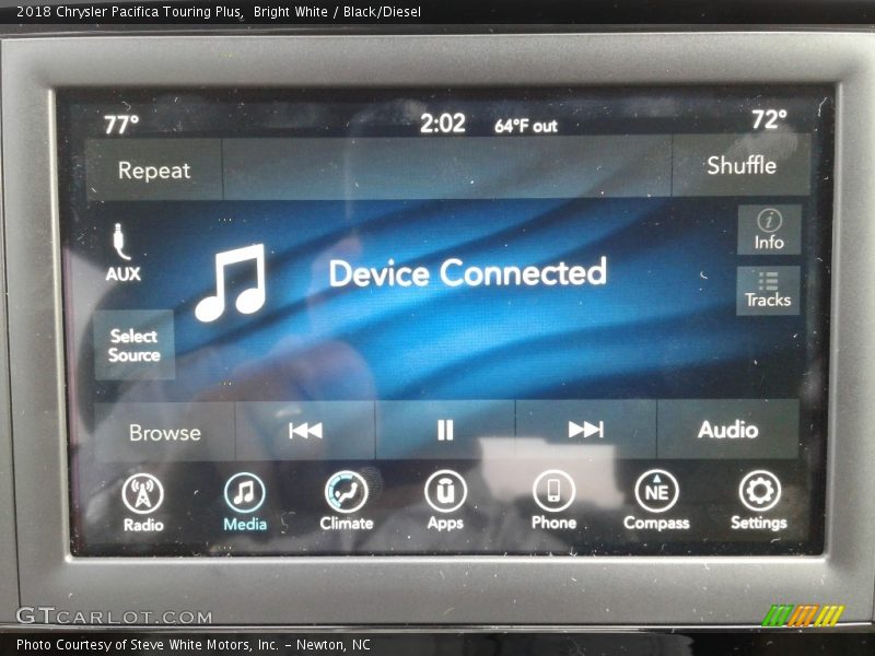 Bright White / Black/Diesel 2018 Chrysler Pacifica Touring Plus