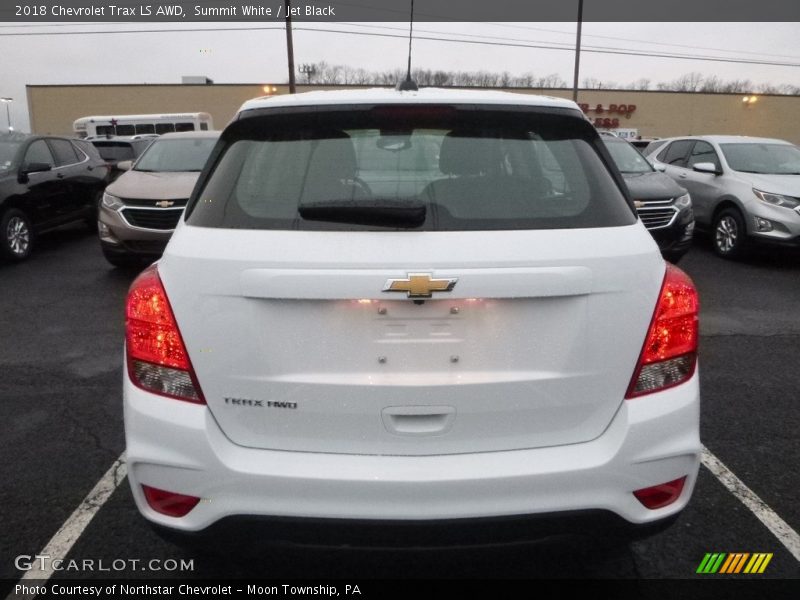 Summit White / Jet Black 2018 Chevrolet Trax LS AWD