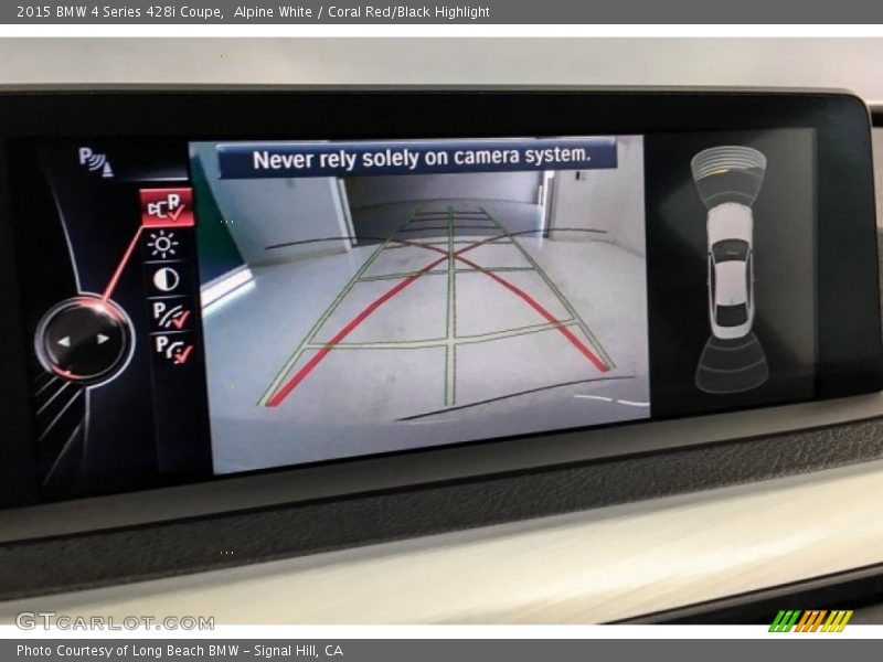 Alpine White / Coral Red/Black Highlight 2015 BMW 4 Series 428i Coupe