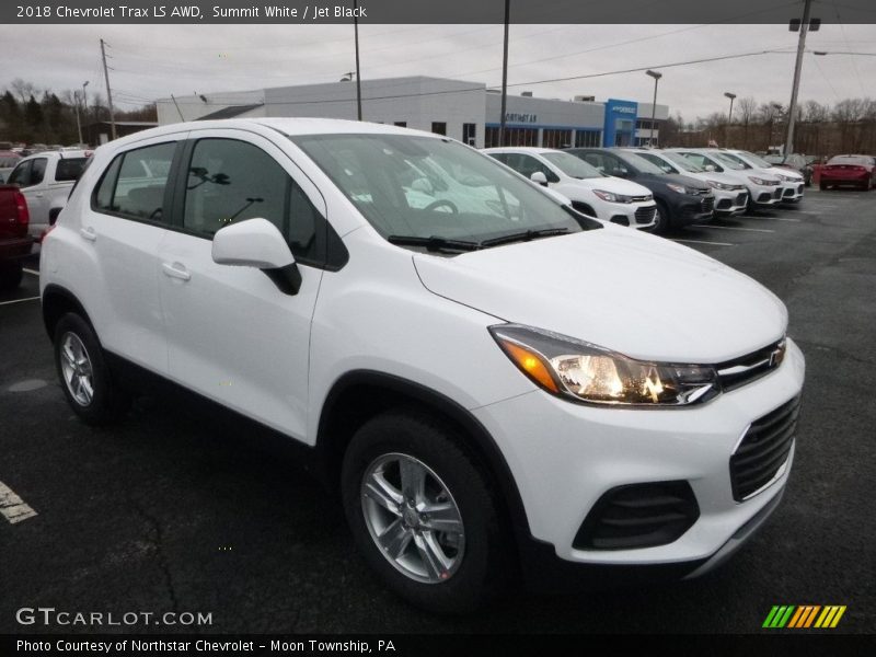 Summit White / Jet Black 2018 Chevrolet Trax LS AWD