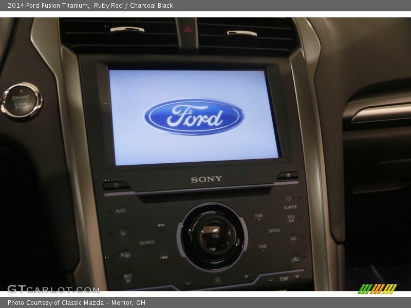 Ruby Red / Charcoal Black 2014 Ford Fusion Titanium