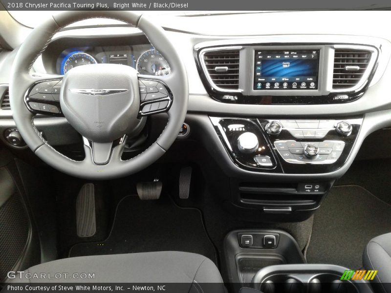Bright White / Black/Diesel 2018 Chrysler Pacifica Touring Plus