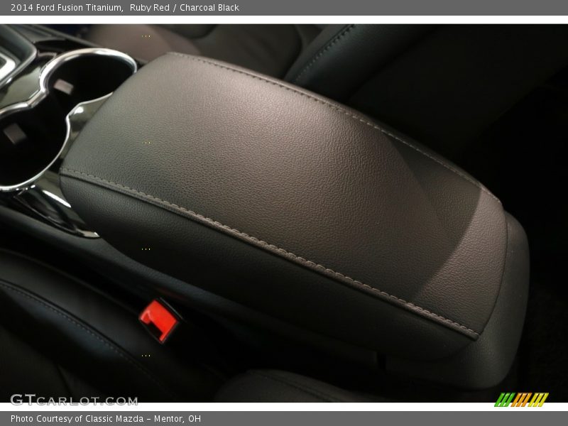 Ruby Red / Charcoal Black 2014 Ford Fusion Titanium