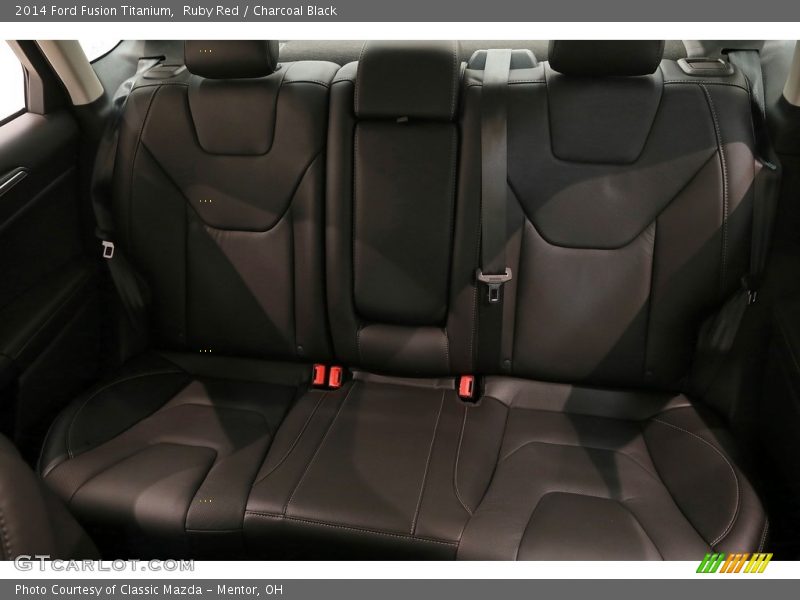 Ruby Red / Charcoal Black 2014 Ford Fusion Titanium