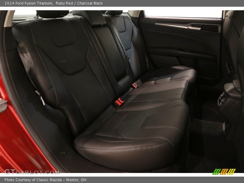 Ruby Red / Charcoal Black 2014 Ford Fusion Titanium