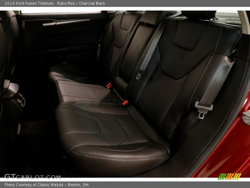 Ruby Red / Charcoal Black 2014 Ford Fusion Titanium