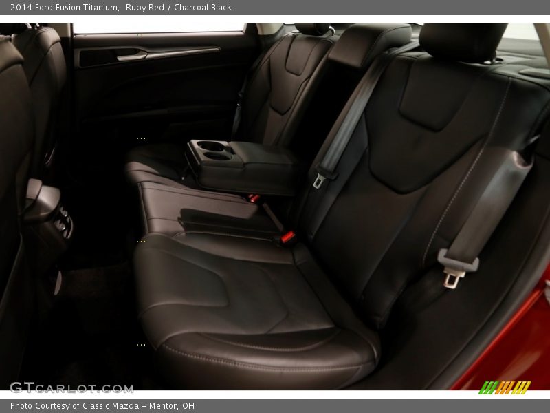 Ruby Red / Charcoal Black 2014 Ford Fusion Titanium