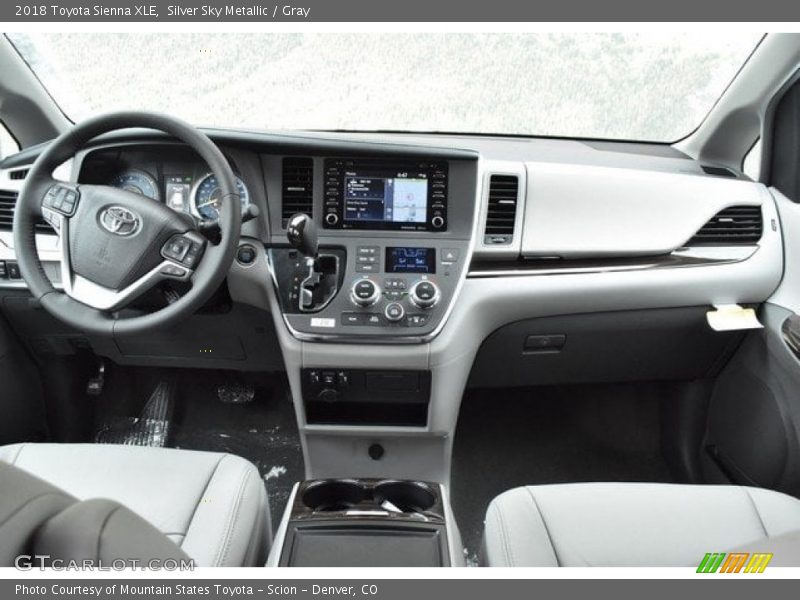 Silver Sky Metallic / Gray 2018 Toyota Sienna XLE
