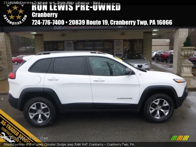 Bright White / Morocco - Black 2014 Jeep Cherokee Trailhawk 4x4