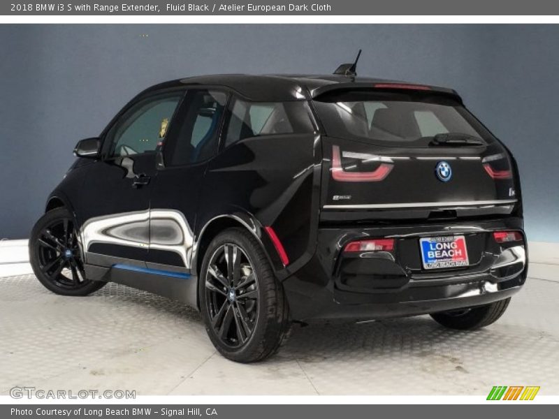 Fluid Black / Atelier European Dark Cloth 2018 BMW i3 S with Range Extender