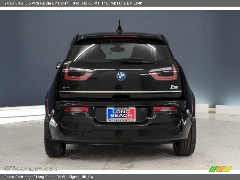 Fluid Black / Atelier European Dark Cloth 2018 BMW i3 S with Range Extender