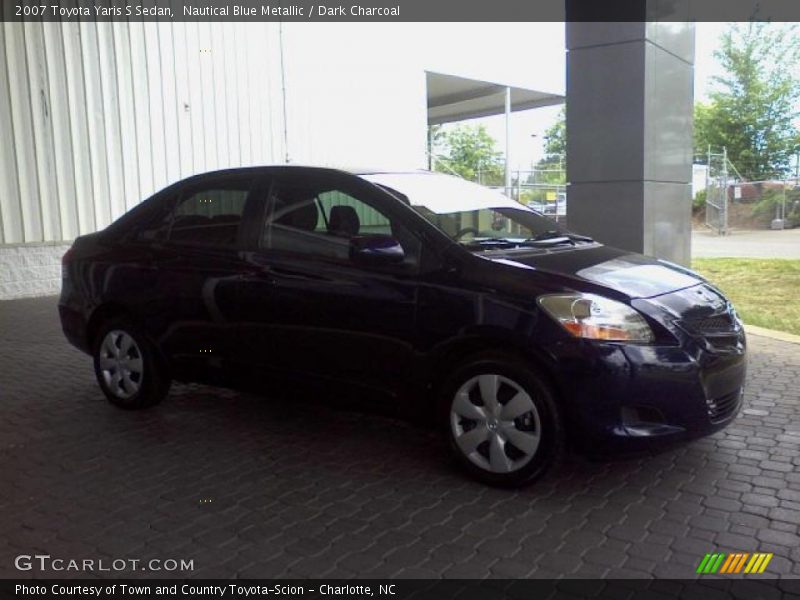 Nautical Blue Metallic / Dark Charcoal 2007 Toyota Yaris S Sedan