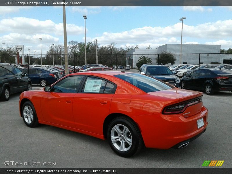 Go Mango / Black 2018 Dodge Charger SXT