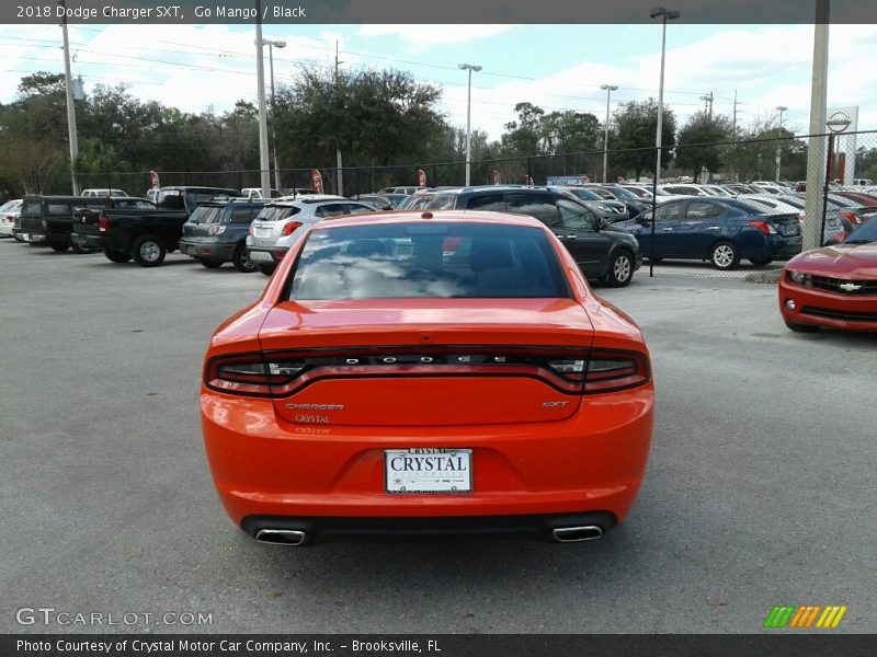 Go Mango / Black 2018 Dodge Charger SXT