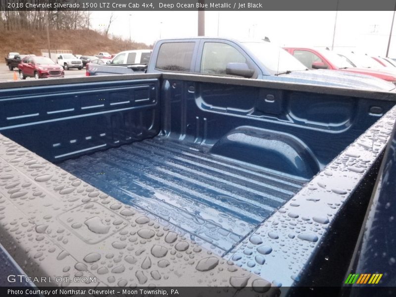 Deep Ocean Blue Metallic / Jet Black 2018 Chevrolet Silverado 1500 LTZ Crew Cab 4x4