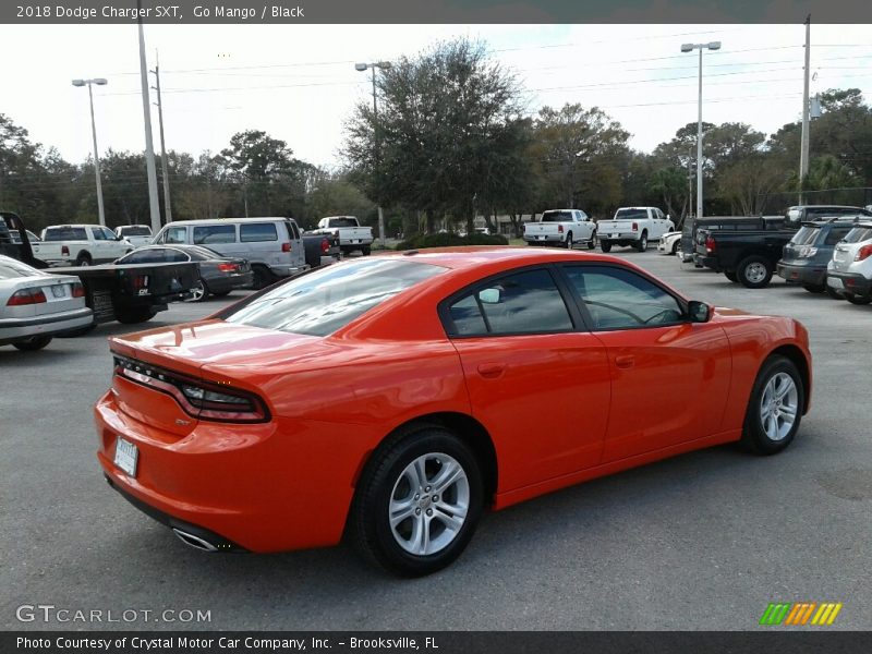 Go Mango / Black 2018 Dodge Charger SXT