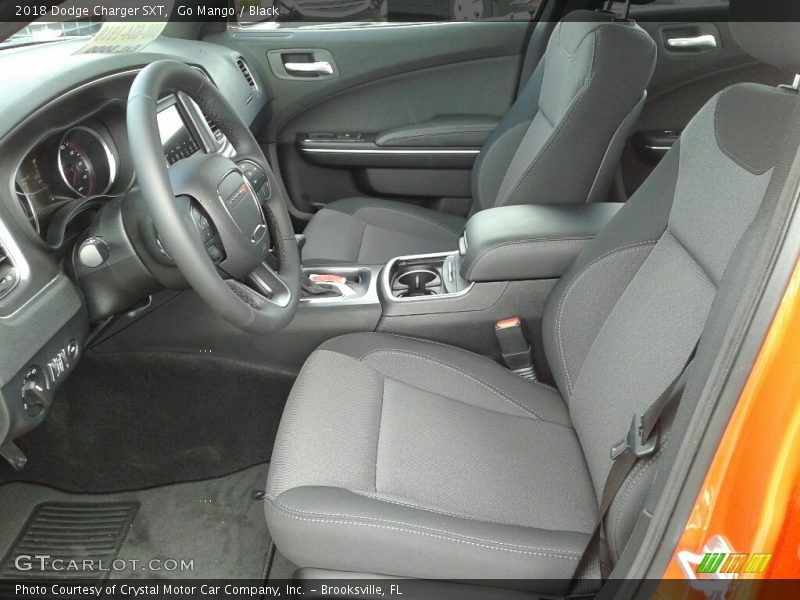 Go Mango / Black 2018 Dodge Charger SXT