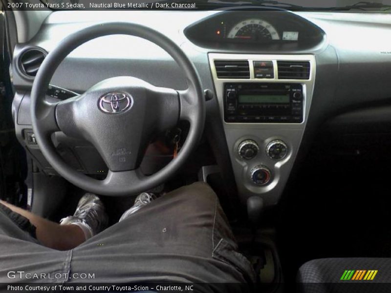 Nautical Blue Metallic / Dark Charcoal 2007 Toyota Yaris S Sedan