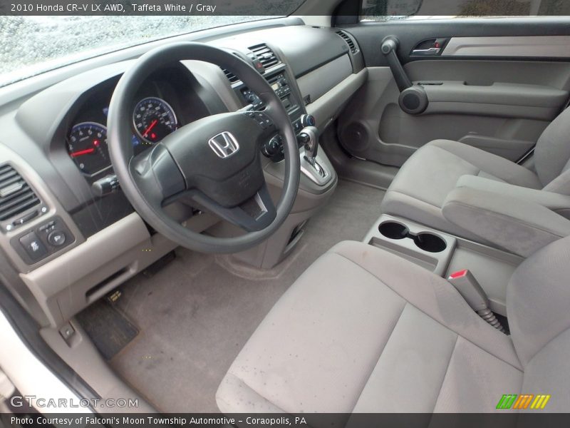 Taffeta White / Gray 2010 Honda CR-V LX AWD