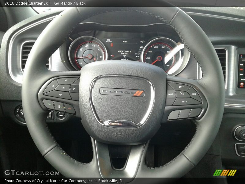 Go Mango / Black 2018 Dodge Charger SXT
