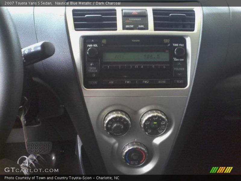 Nautical Blue Metallic / Dark Charcoal 2007 Toyota Yaris S Sedan