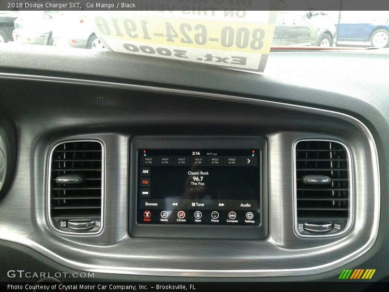 Go Mango / Black 2018 Dodge Charger SXT