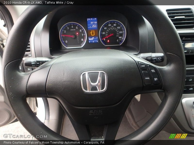 Taffeta White / Gray 2010 Honda CR-V LX AWD