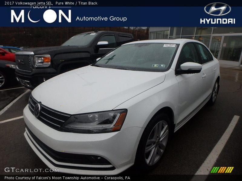 Pure White / Titan Black 2017 Volkswagen Jetta SEL