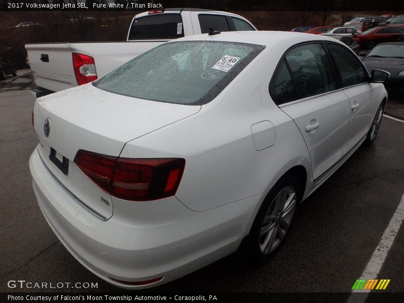 Pure White / Titan Black 2017 Volkswagen Jetta SEL