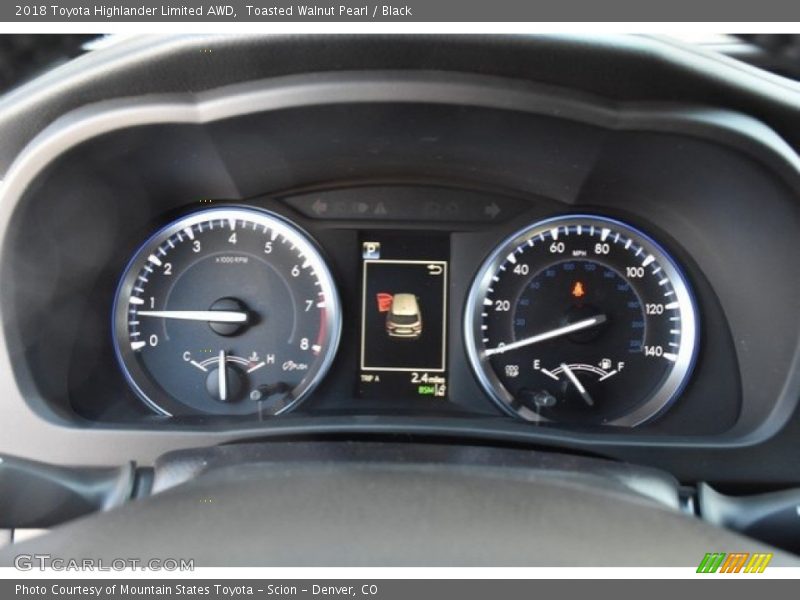 Toasted Walnut Pearl / Black 2018 Toyota Highlander Limited AWD