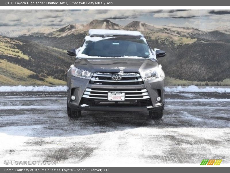 Predawn Gray Mica / Ash 2018 Toyota Highlander Limited AWD