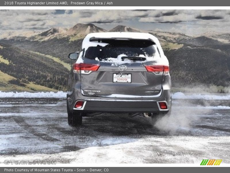 Predawn Gray Mica / Ash 2018 Toyota Highlander Limited AWD