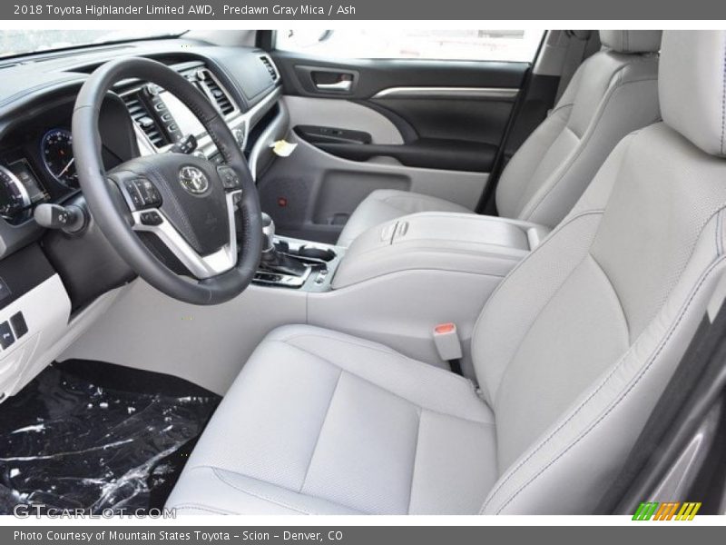 Predawn Gray Mica / Ash 2018 Toyota Highlander Limited AWD