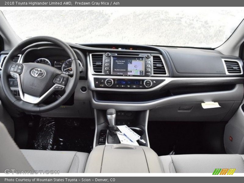 Predawn Gray Mica / Ash 2018 Toyota Highlander Limited AWD