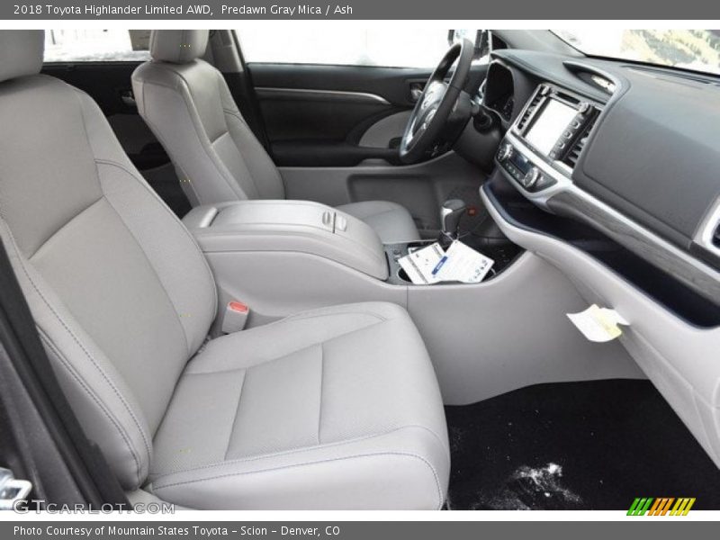 Predawn Gray Mica / Ash 2018 Toyota Highlander Limited AWD