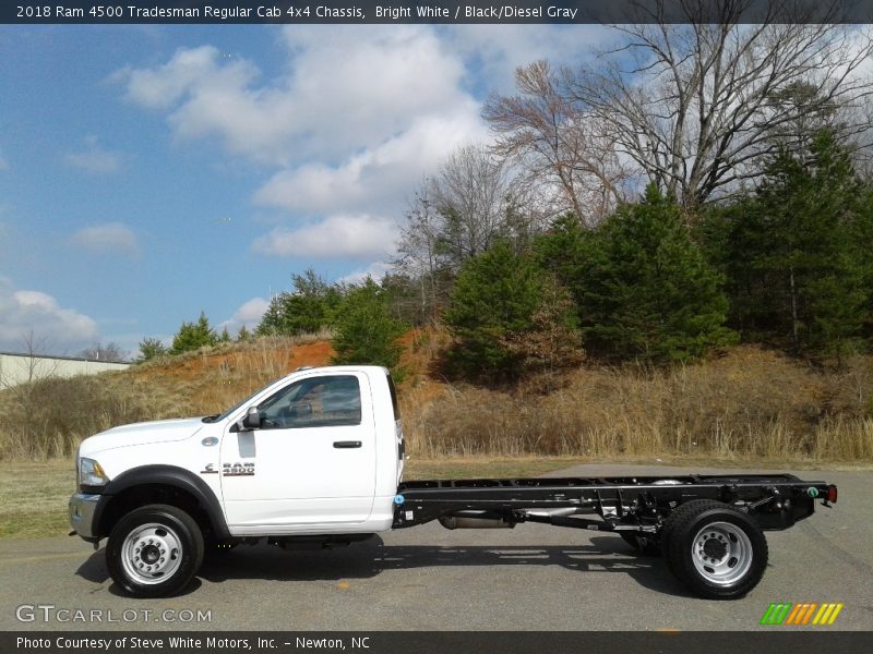 Bright White / Black/Diesel Gray 2018 Ram 4500 Tradesman Regular Cab 4x4 Chassis